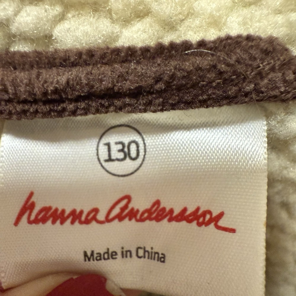 Hanna Andersson Brown Corduroy Toggle Close Coat 130 Sz 8 Kids - Picture 8 of 9